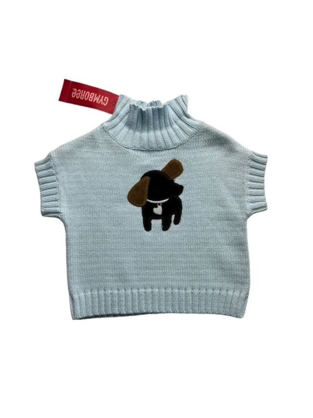 Gymboree Girls Best Friend Blue Puppy Applique Sweater Size 3-6 Months New